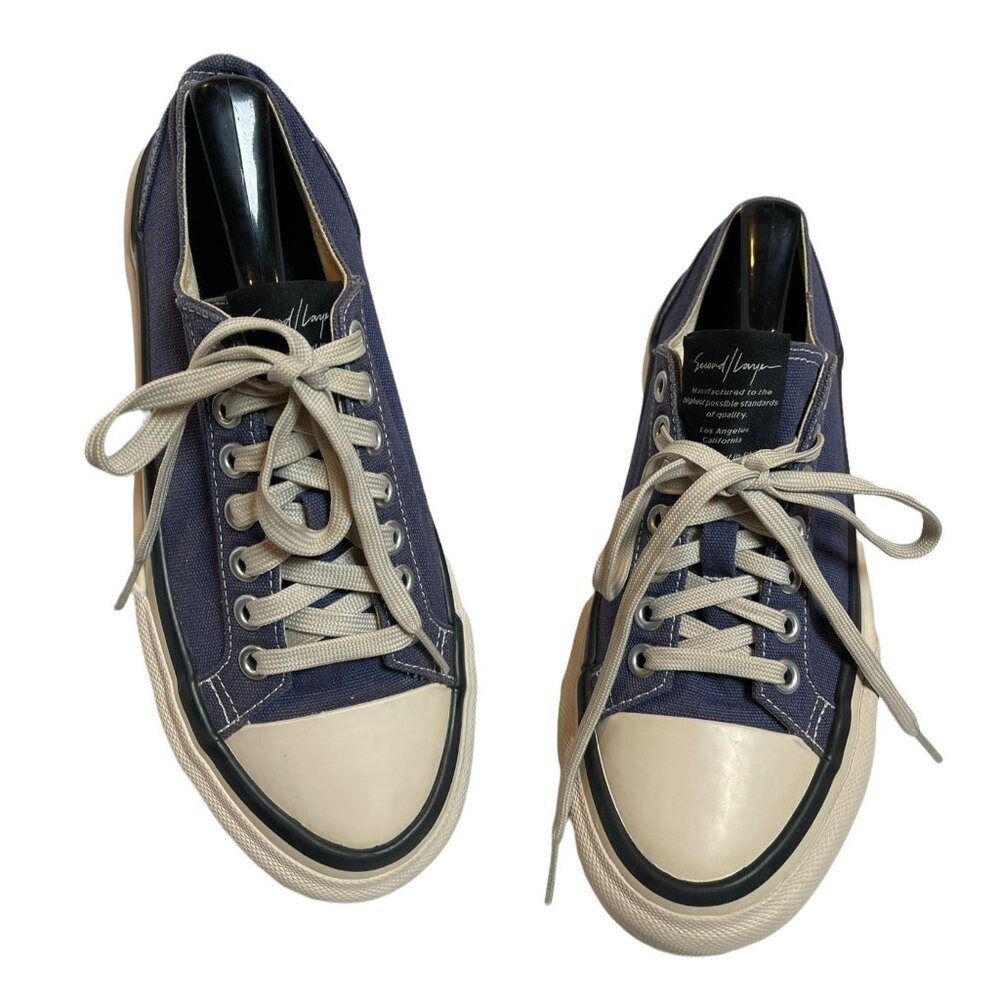 Second / Layer x Article No Sneakers AN1007 Low Top Shoes Blue Mens US 6 - Picture 2 of 8